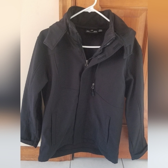 Unisex Snozu  Black Performance Jacket. Kids Size Large 14/16. - Picture 1 of 6